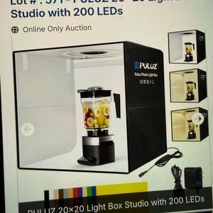 Puluz Photo Light Box Studio with 20 X 20 Lightbox studio with 200 LEDs